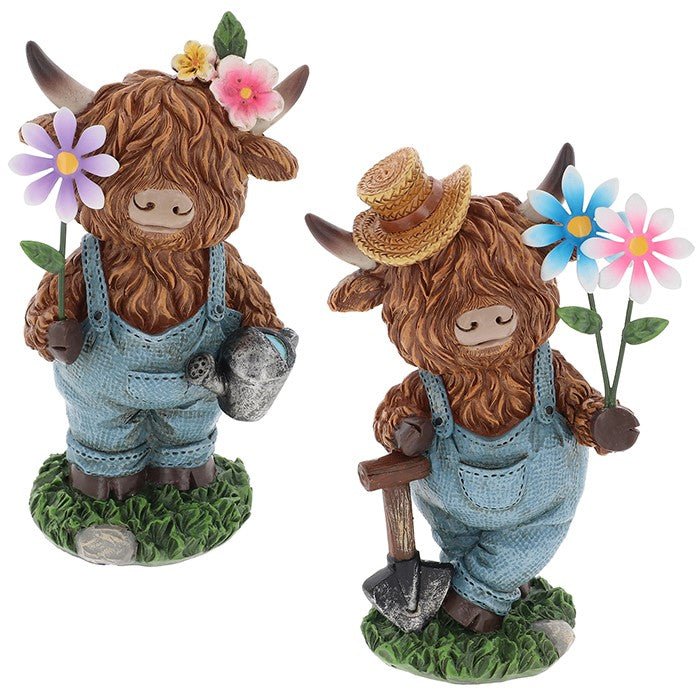 Shudehill 10cm Dungaree Cow Standing Small - Old Railway Line Garden Centre