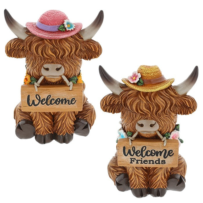 Shudehill 15cm Garden Bloom Cow Welcome Large
