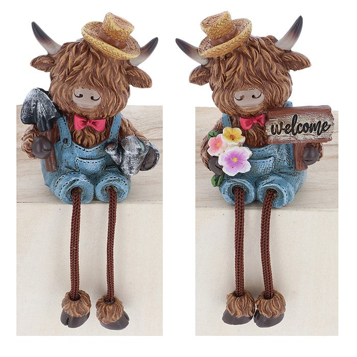 Shudehill 18cm Dungaree Cow Dangle Leg