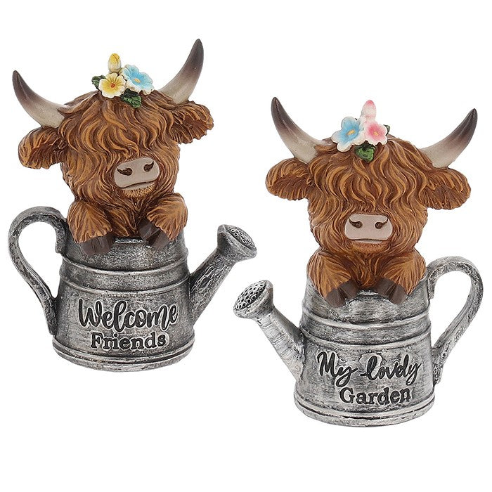 Shudehill 13cm Garden Bloom Cow Watering Can