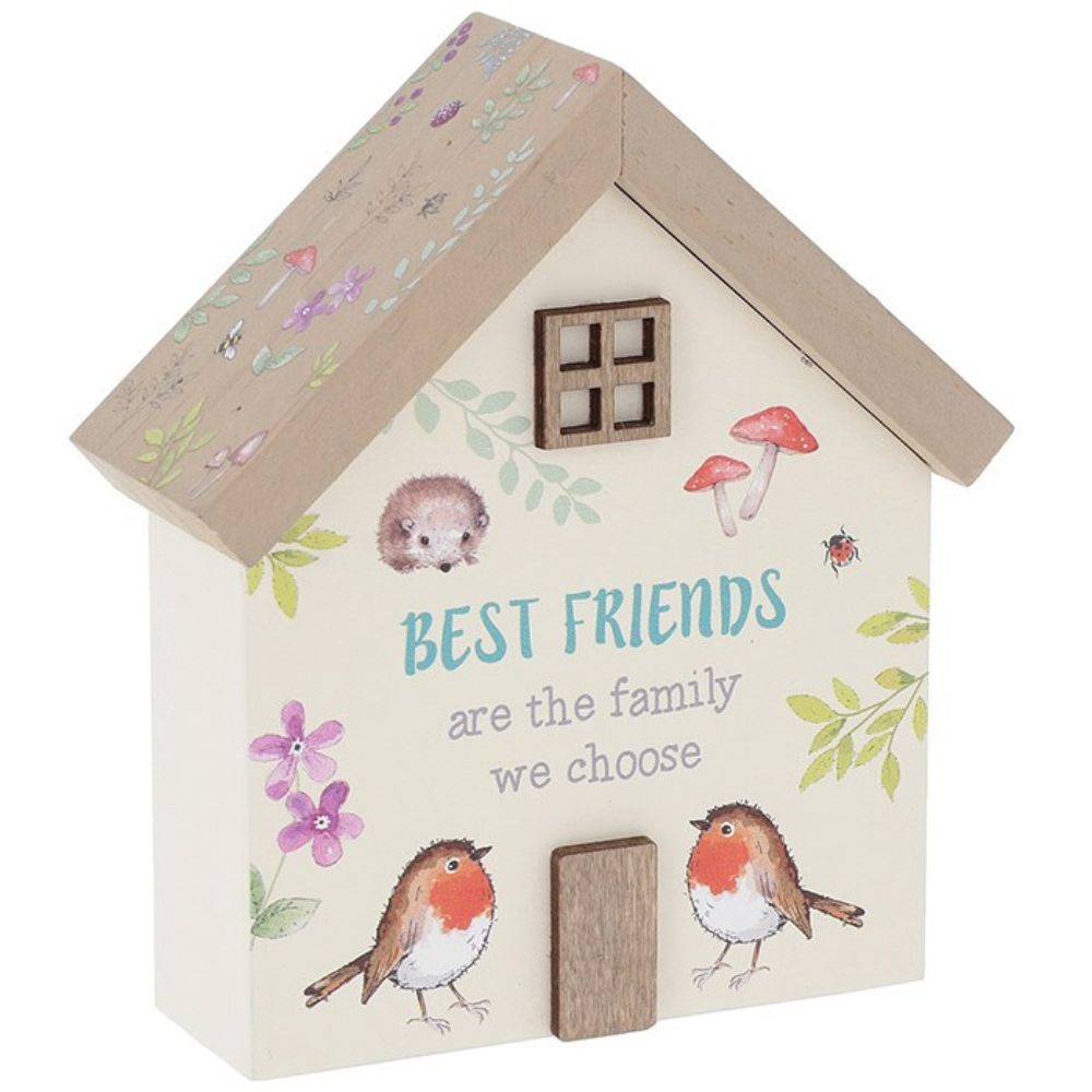 Shudhill 11cm Woodland Robin House Best Friend Plaque
