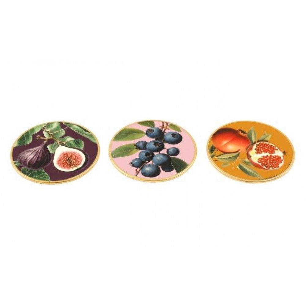 Sifcon 10cm Cosy Home Fruit Glass Coaster