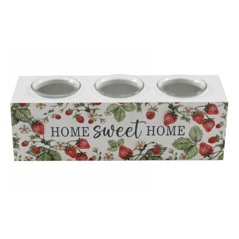 Sifcon 26cm Strawberry Field Candle Holder