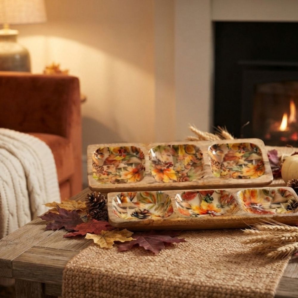 Sifcon 30cm Autumn Enamel Tray - Medium