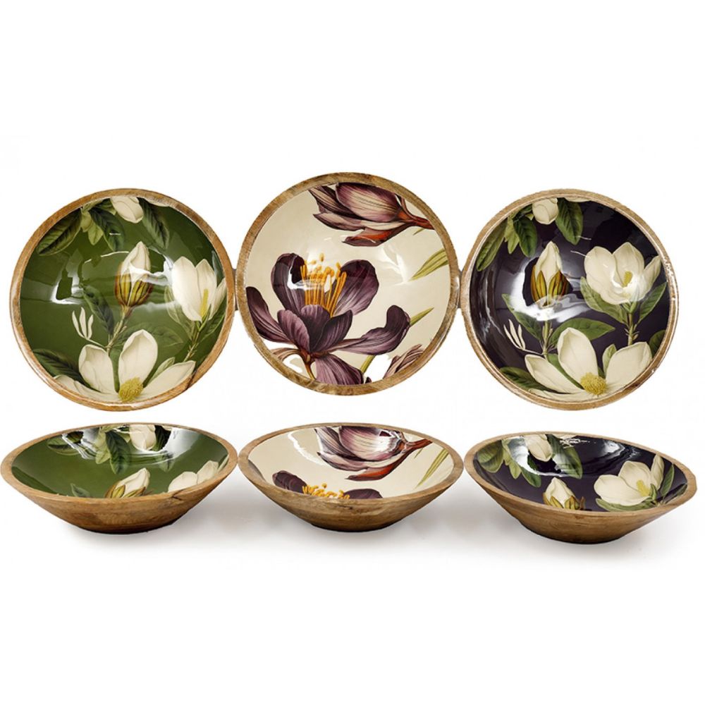 Sifcon 30cm Cosy Home Floral Enamel Bowl - Large