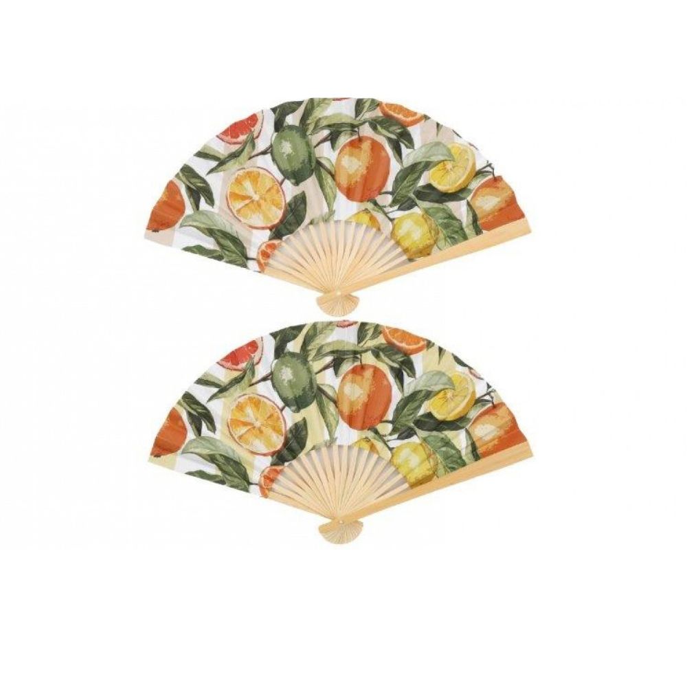 Sifcon 38cm Citrus Zest Paper Fan