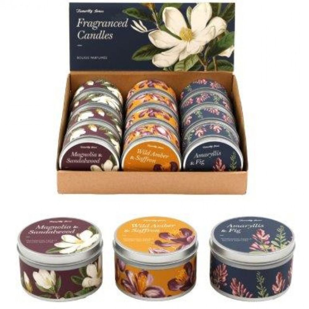 Sifcon 8cm Cosy Home Flower Tin Candle