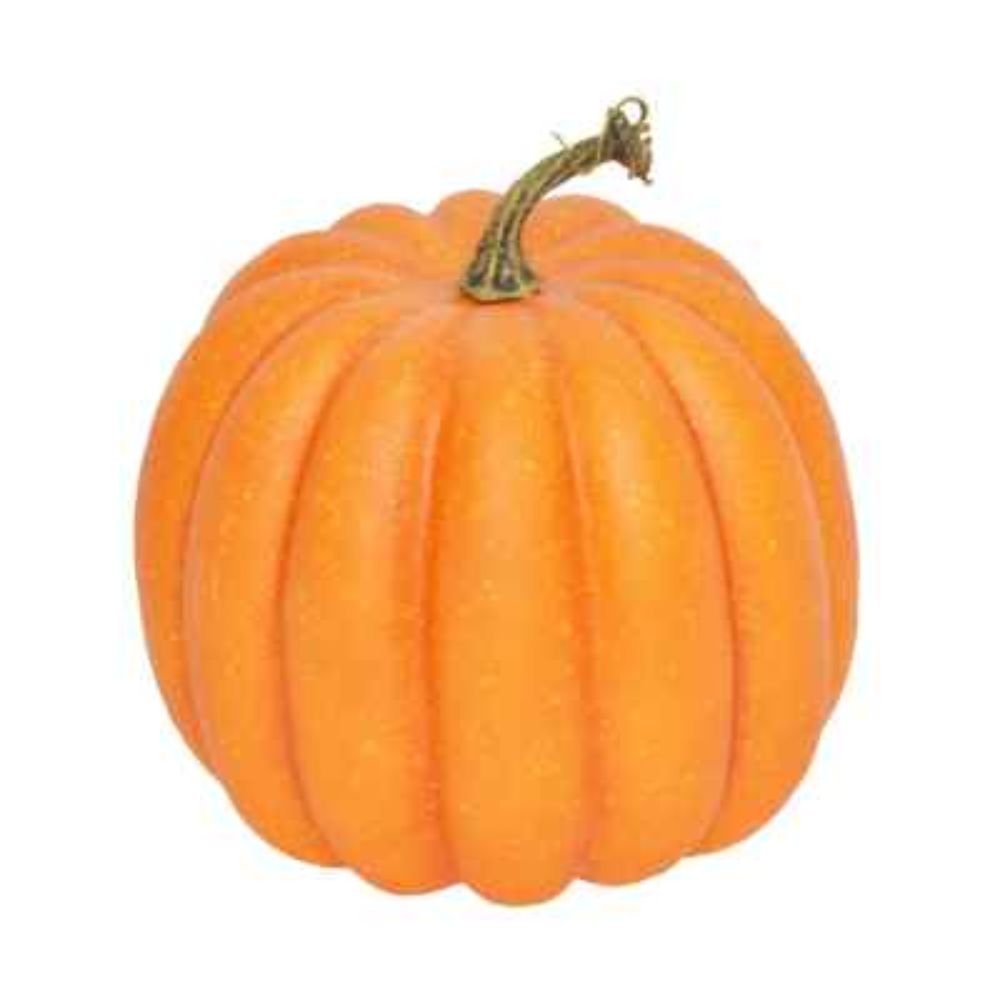 Sincere Floral 19cm Orange Artificial Pumpkin