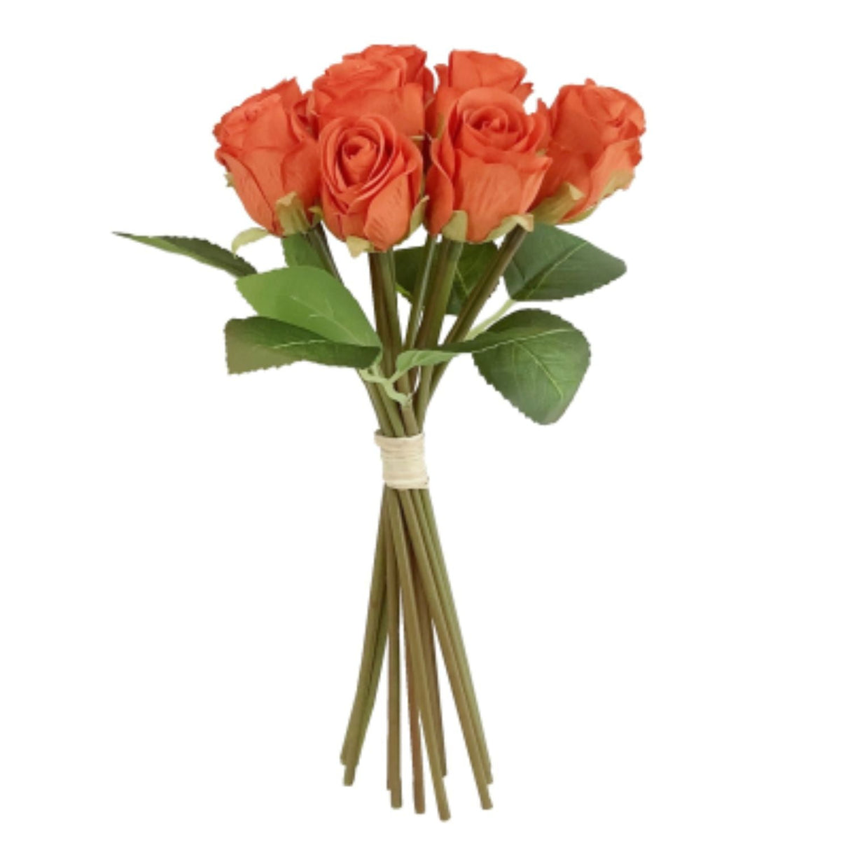 Sincere Floral 29cm Orange Rosebuds - Old Railway Line Garden Centre