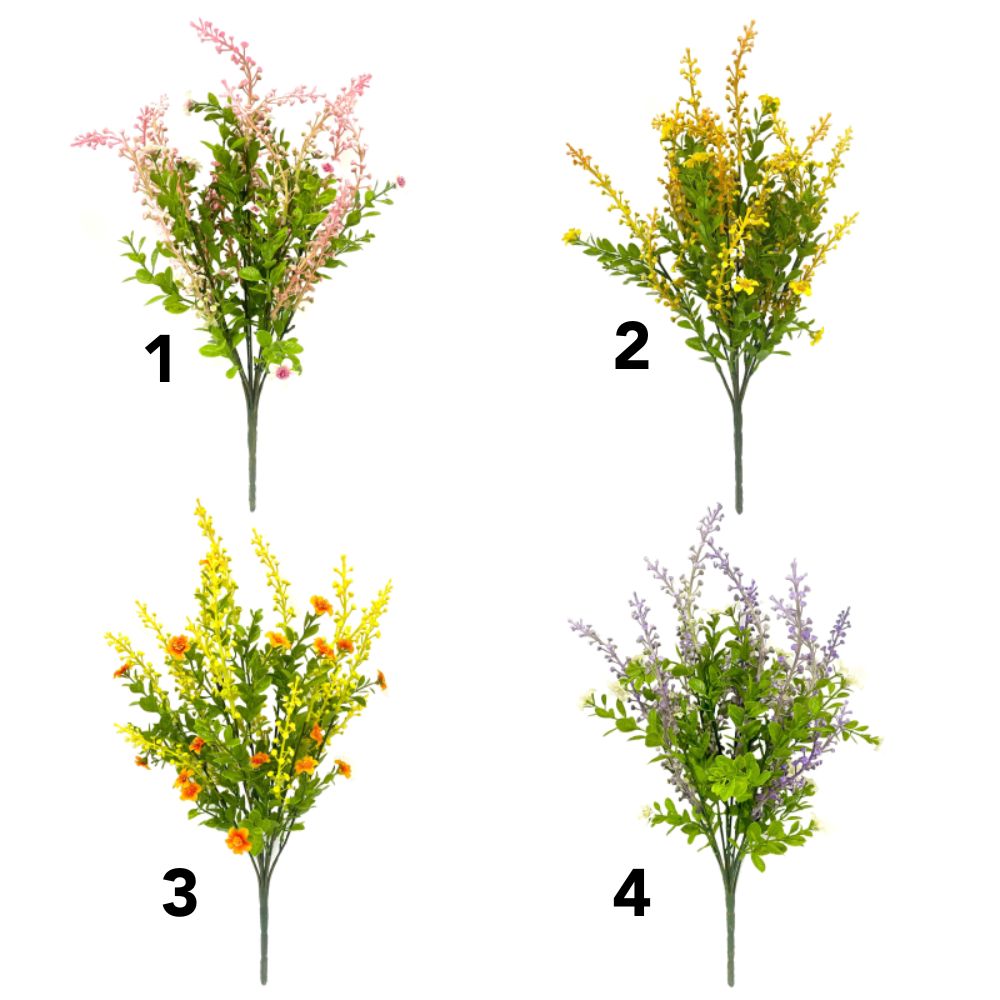 Sincere Floral 49cm Artificial Rivina Blossom Foliage Spray (Choice of 4)