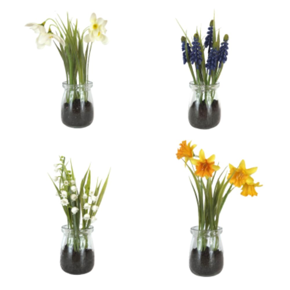 Sincere Floral 18cm Mini Plants in Jars