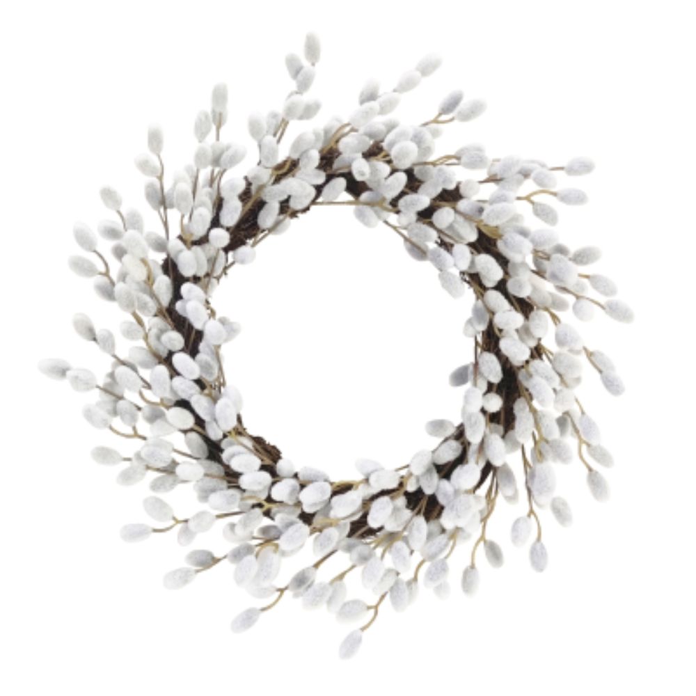 Sincere Floral 40cm Pussy Willow Wreath