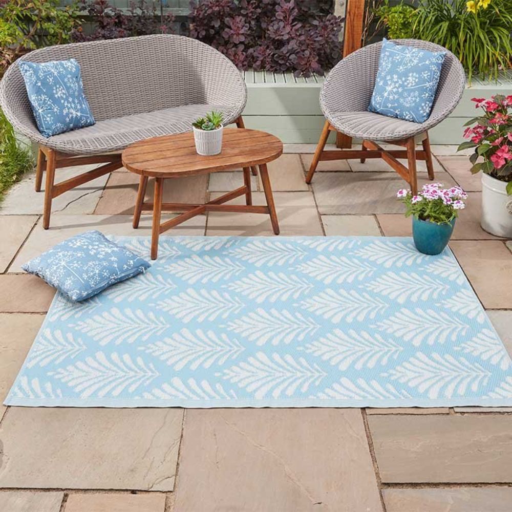 Smart Garden 210cm Palmyra Sky Blue Alfresco Mat