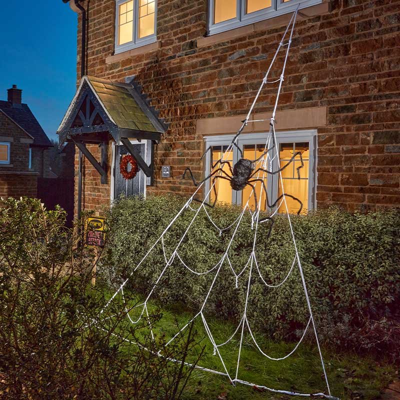 Smart Garden 500cm MegaWeb & Spider Halloween Decoration
