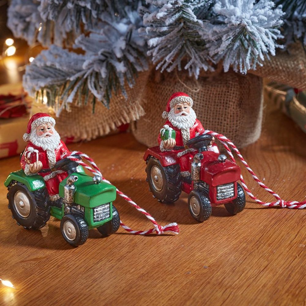 Smart Garden Santa Tractor Pendant (Choice of 2)