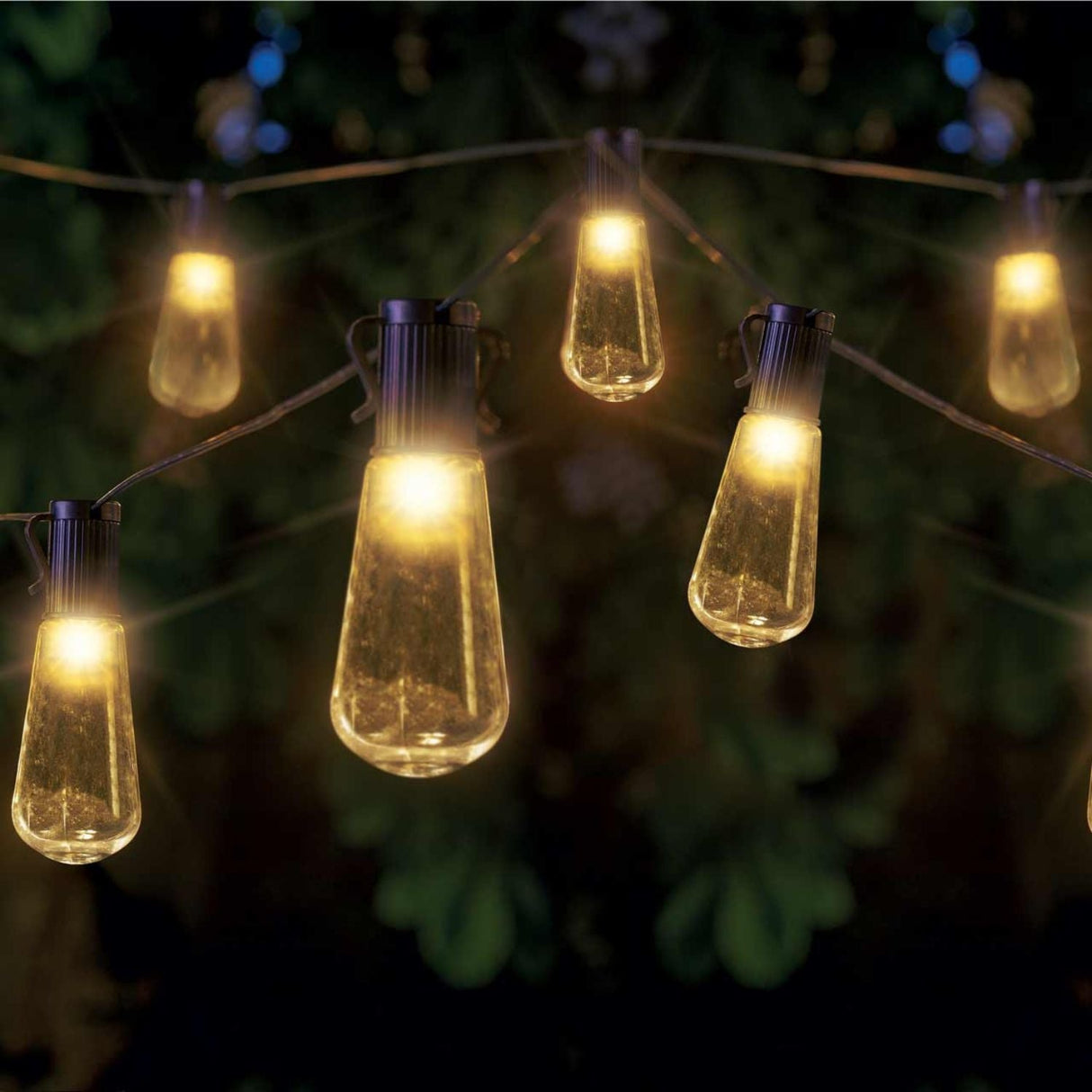 Smart Solar 2m Solar String Bulb Lights - Set of 40 - Old Railway Line Garden Centre