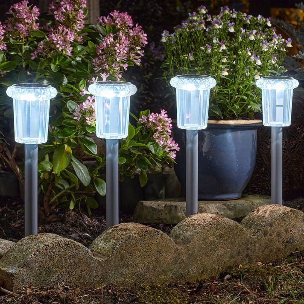 Smart Solar 32cm Raylite Solar Stake Light - 4 Pack - Old Railway Line Garden Centre