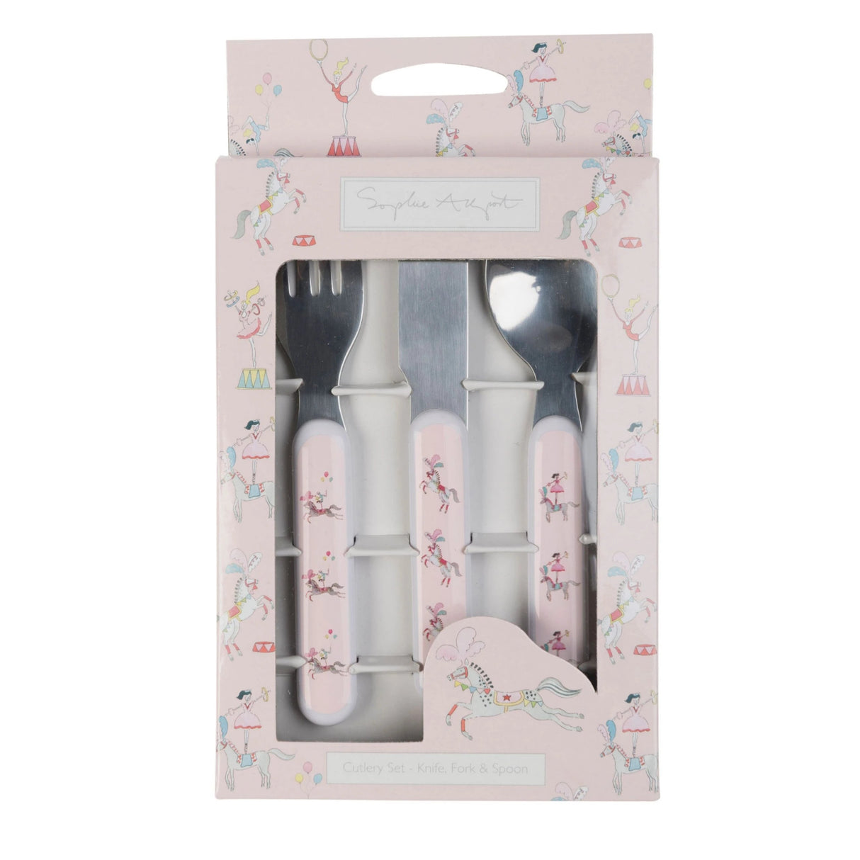 Sophie Allport Fairground Ponies Childrens Melamine Cutlery Set - Old Railway Line Garden Centre
