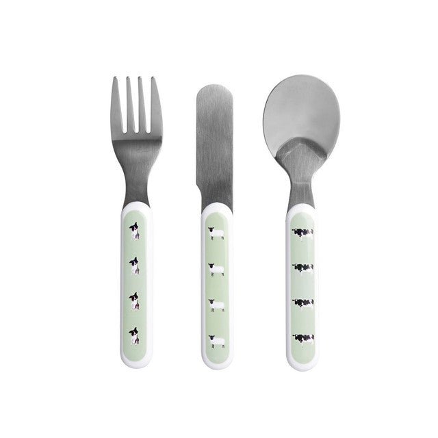 Sophie Allport On The Farm Children's Melamine Cutlery Set - Old Railway Line Garden Centre