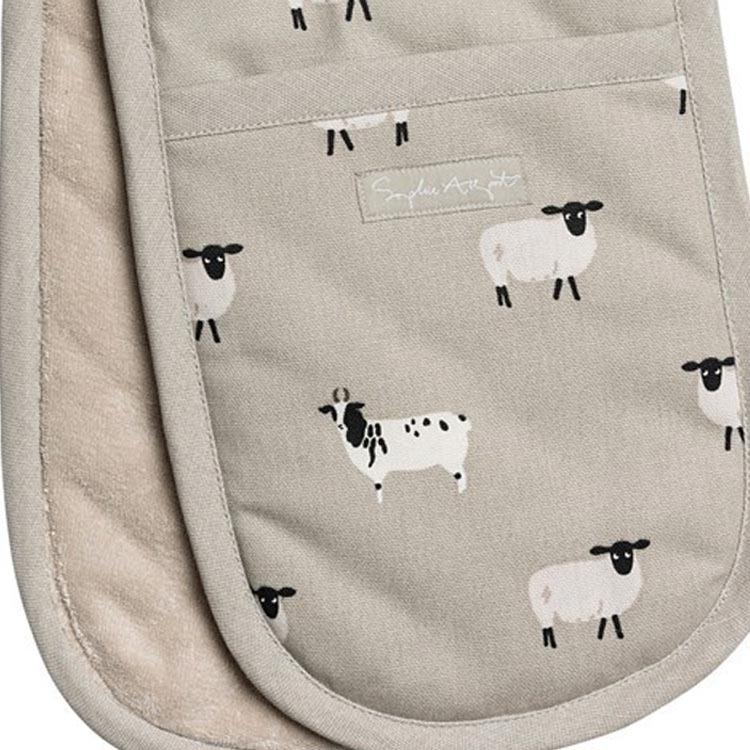 Sophie Allport Sheep Double Oven Glove - Old Railway Line Garden Centre