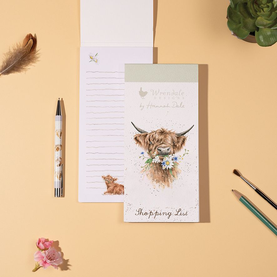 Wrendale 'Daisy Coo' Highland Cow Shopping Pad