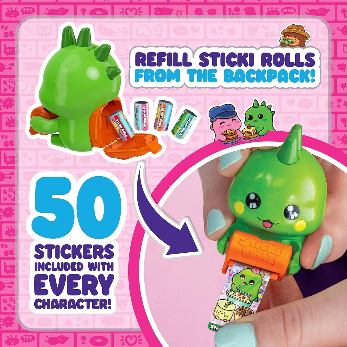 Sticki Rolls Sticki Mates Sticker Dispenser Mystery Box - Old Railway Line Garden Centre