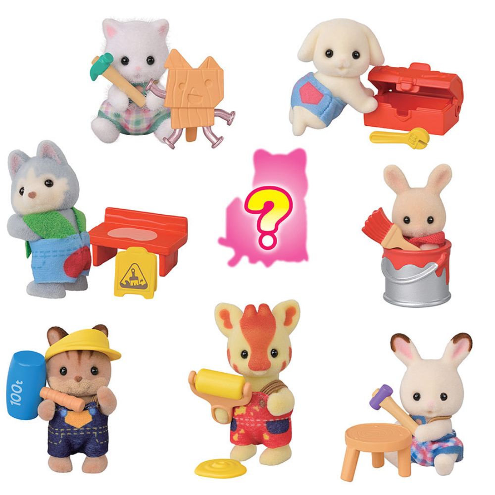 Sylvanian Families Blind Bag Baby Builders Series - Old Railway Line Garden Centre