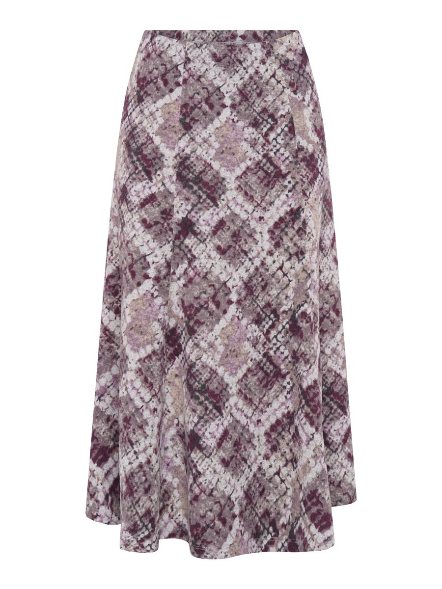 TIGI 10/12 Purple Mosaic Print Skirt - T25-08E