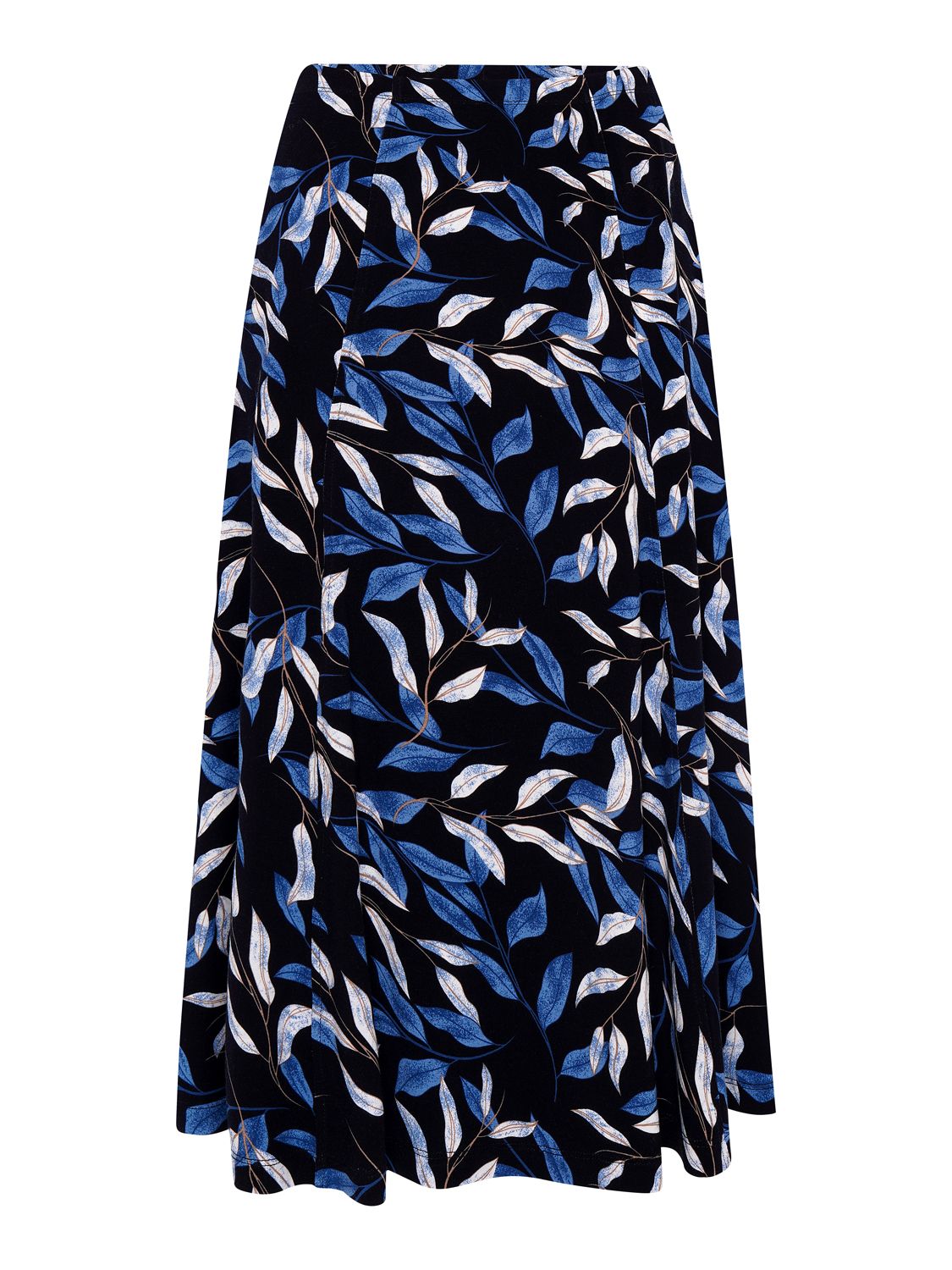TIGI 18/20 Short Navy Lily Print Six Panel Skirt - T25-30DS