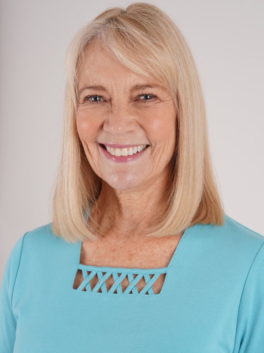 TIGI 10/12 Blue Trellis Square Neckline Top - T25-33B