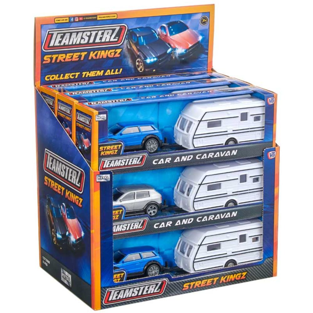 Teamsterz Car And Caravan Assorted Colours