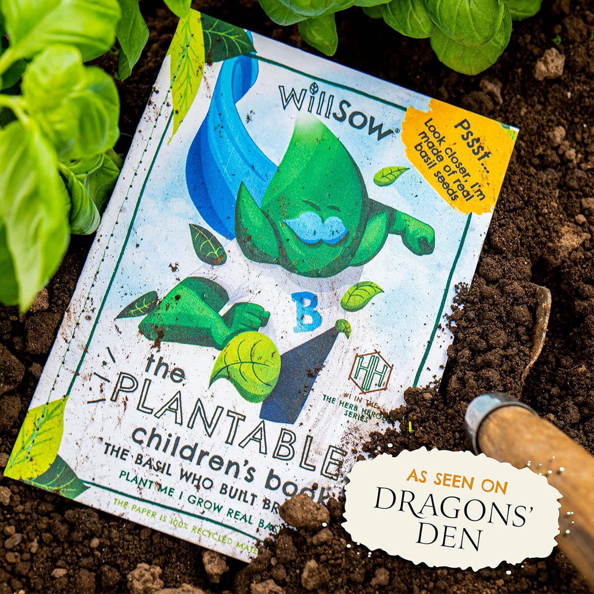 The Basil Who Built Bridges Plantable Childrens Book by Tom Lines