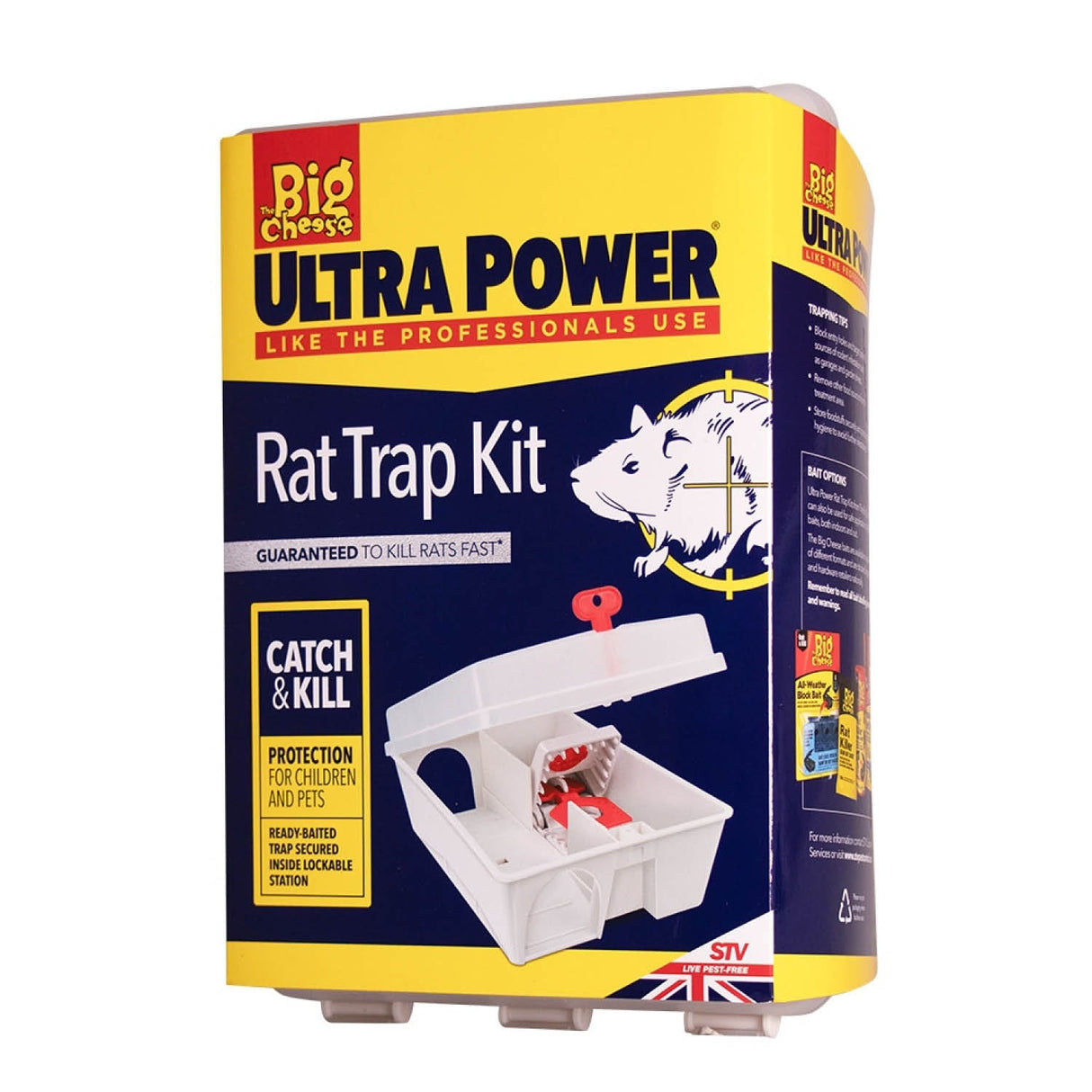 The Big Cheese Ready - Baited Rat Trap Kit - Old Railway Line Garden Centre