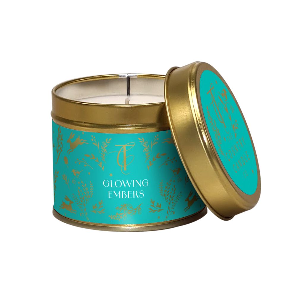 The Country Candle Co 180g Glowing Embers Tin Candle