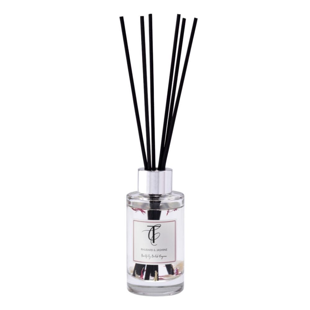 The Country Candle Co - Pastels Rhubarb & Jasmine 100ml Reed Diffuser - Old Railway Line Garden Centre