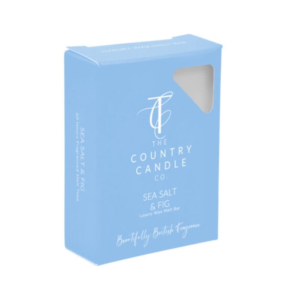 The Country Candle Co - Pastels Sea Salt & Fig Wax Melt - Old Railway Line Garden Centre