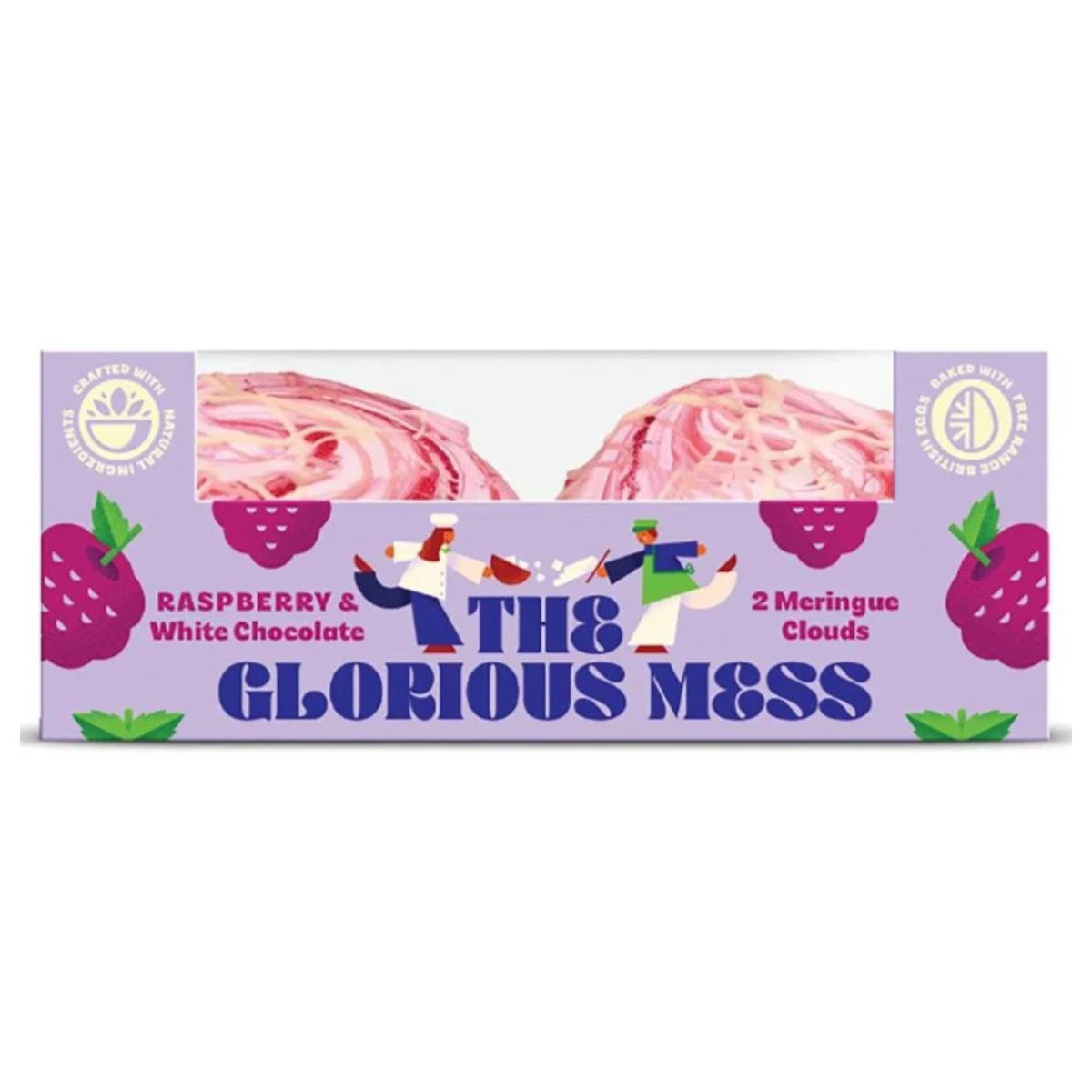 The Glorious Mess 130g Raspberry White Chocolate