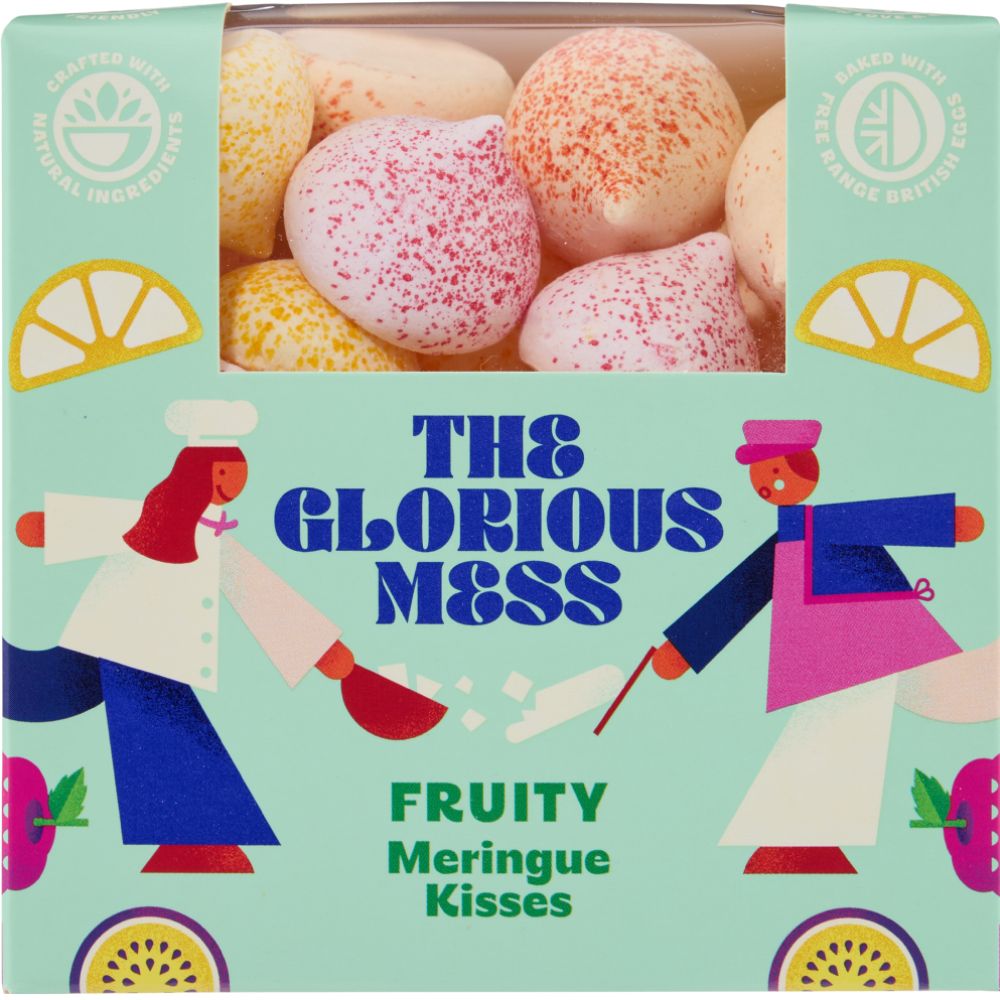 The Glorious Mess 100g Fruity Meringue Kisses