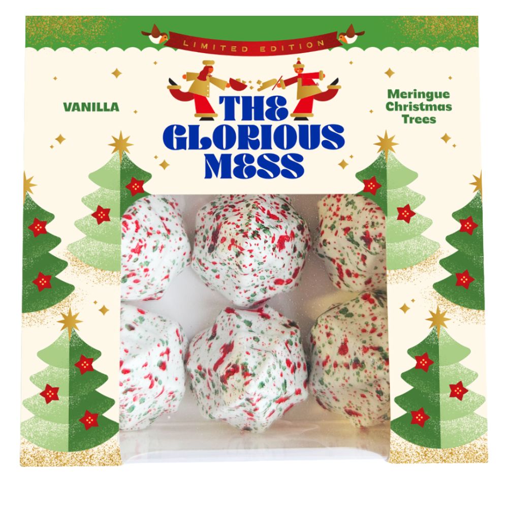 The Glorious Mess Vanilla Meringue Xmas Trees
