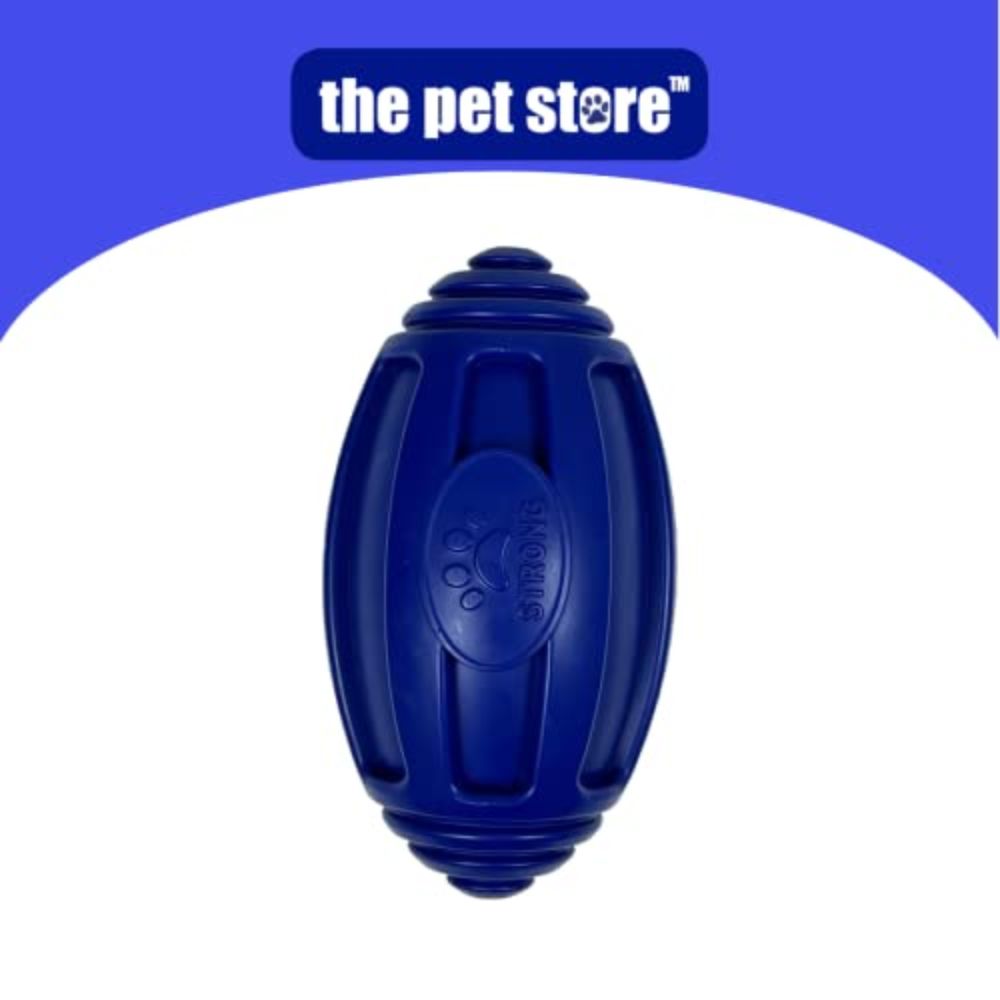 The Pet Store Gorilla Tough Blue Rugby Ball Dog Toy