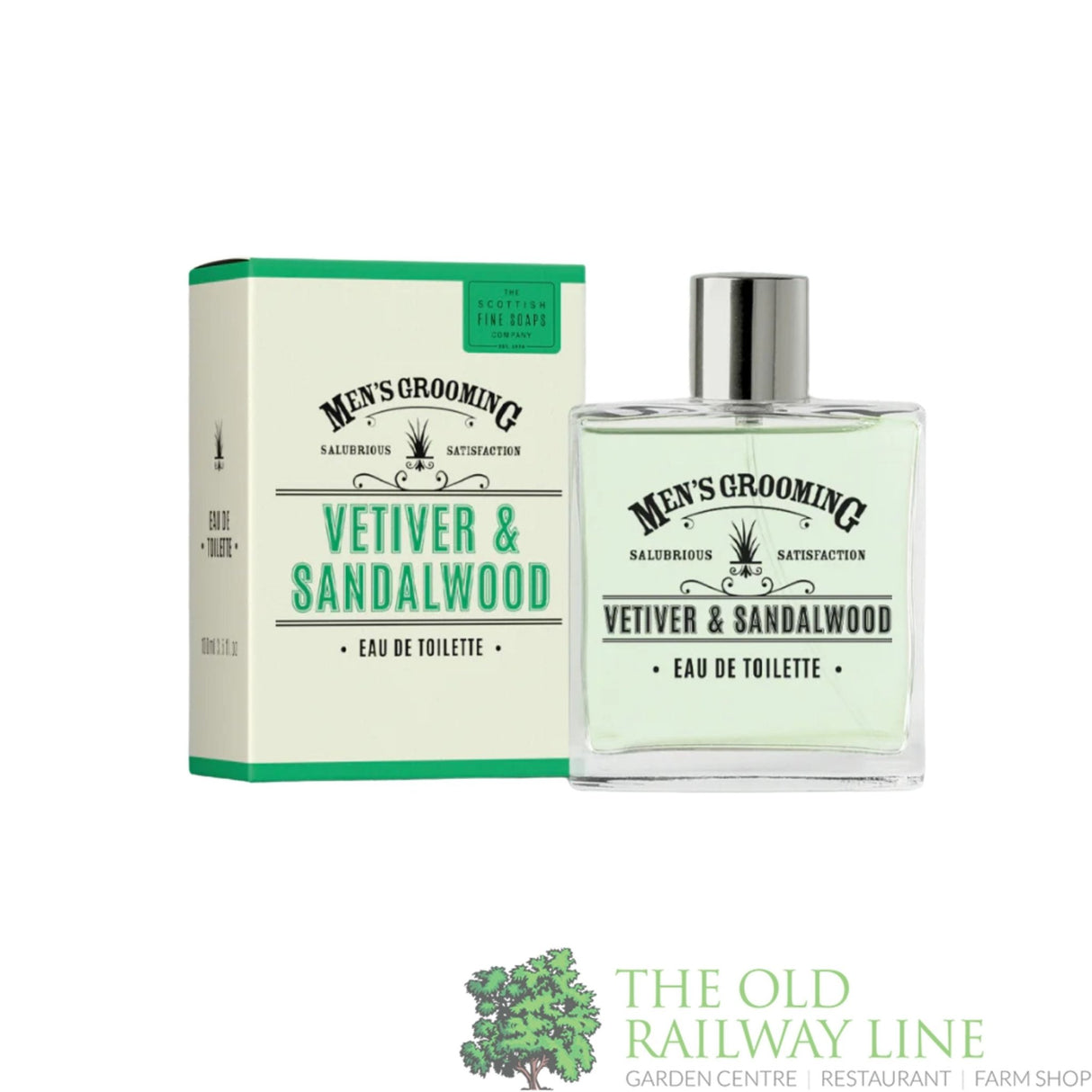 The Scottish Fine Soaps 100ml Vetiver & Sandalwood Men's Eau De Toilette - A03200 - Old Railway Line Garden Centre