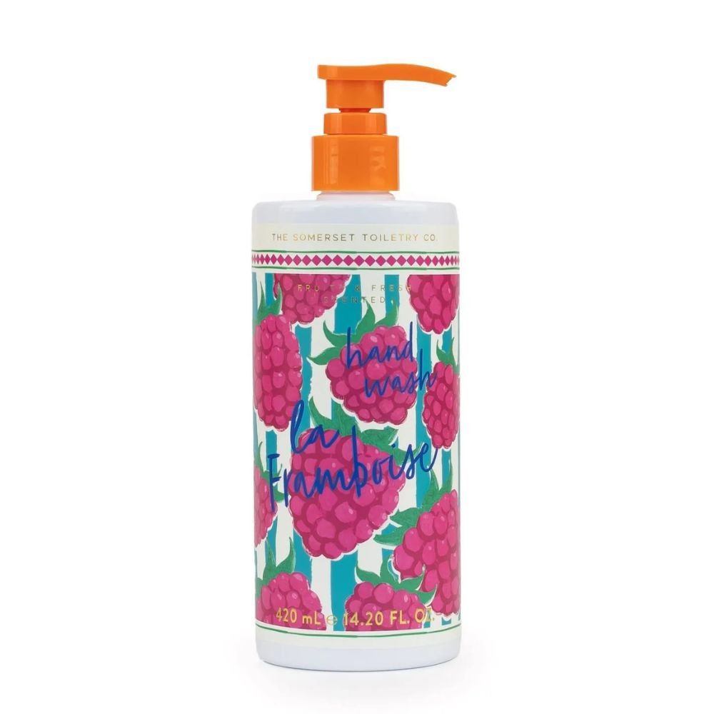 The Somerset Toiletry Co 420ml Fruity Stripes La Framboise Hand Wash - Old Railway Line Garden Centre