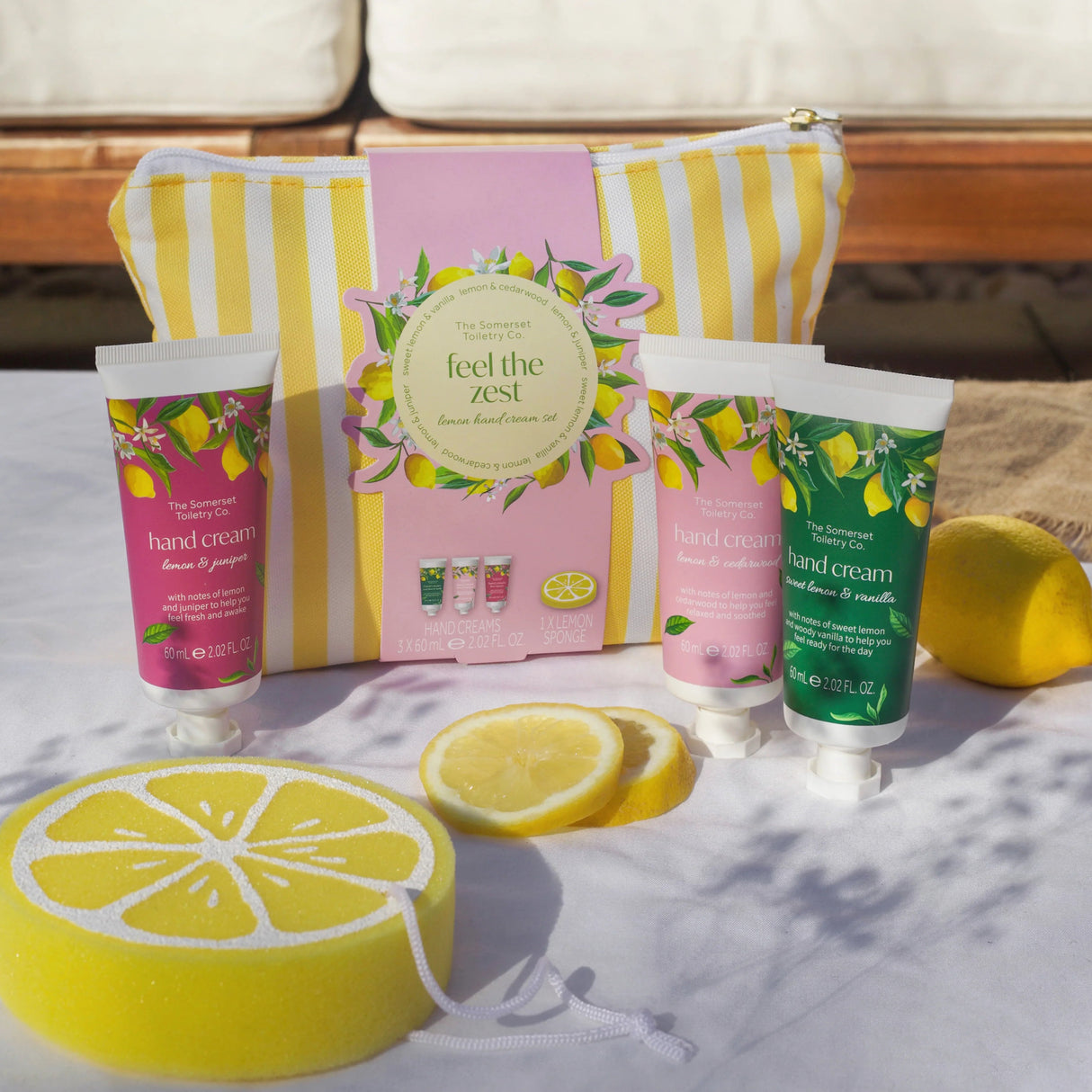 The Somerset Toiletry Co Feel the Zest Lemon & Cedarwood Gift Bag Set - Old Railway Line Garden Centre