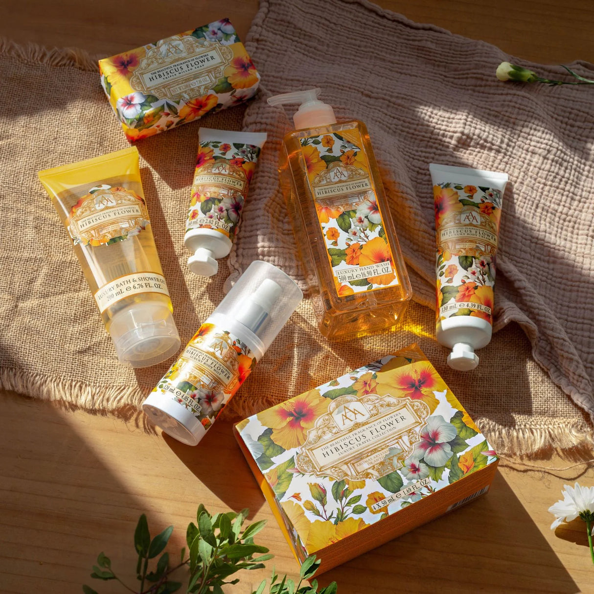 Aromas Artesanales De Antigua 50ml Hibiscus Travel Set
