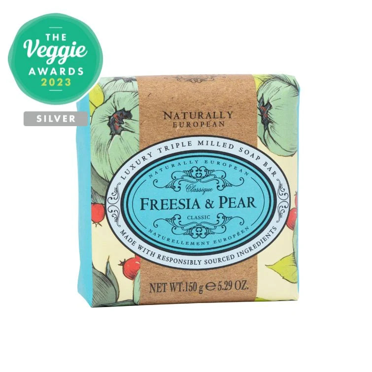 Naturally European 150g Freesia & Pear Soap Bar