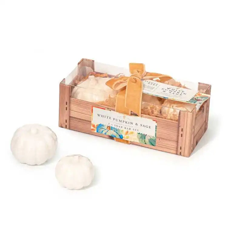 The Somerset Toiletry Co White Pumpkin & Sage Soap Set (Pack of 3)