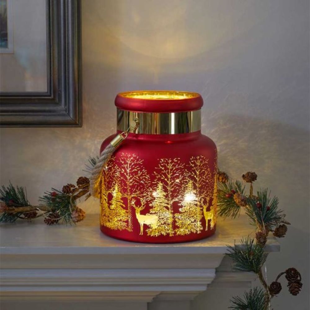 Three Kings 20cm Ruby Wonderland Lantern