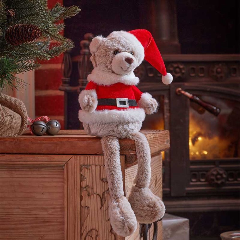 Three Kings Teddy Santa Dangly Legs
