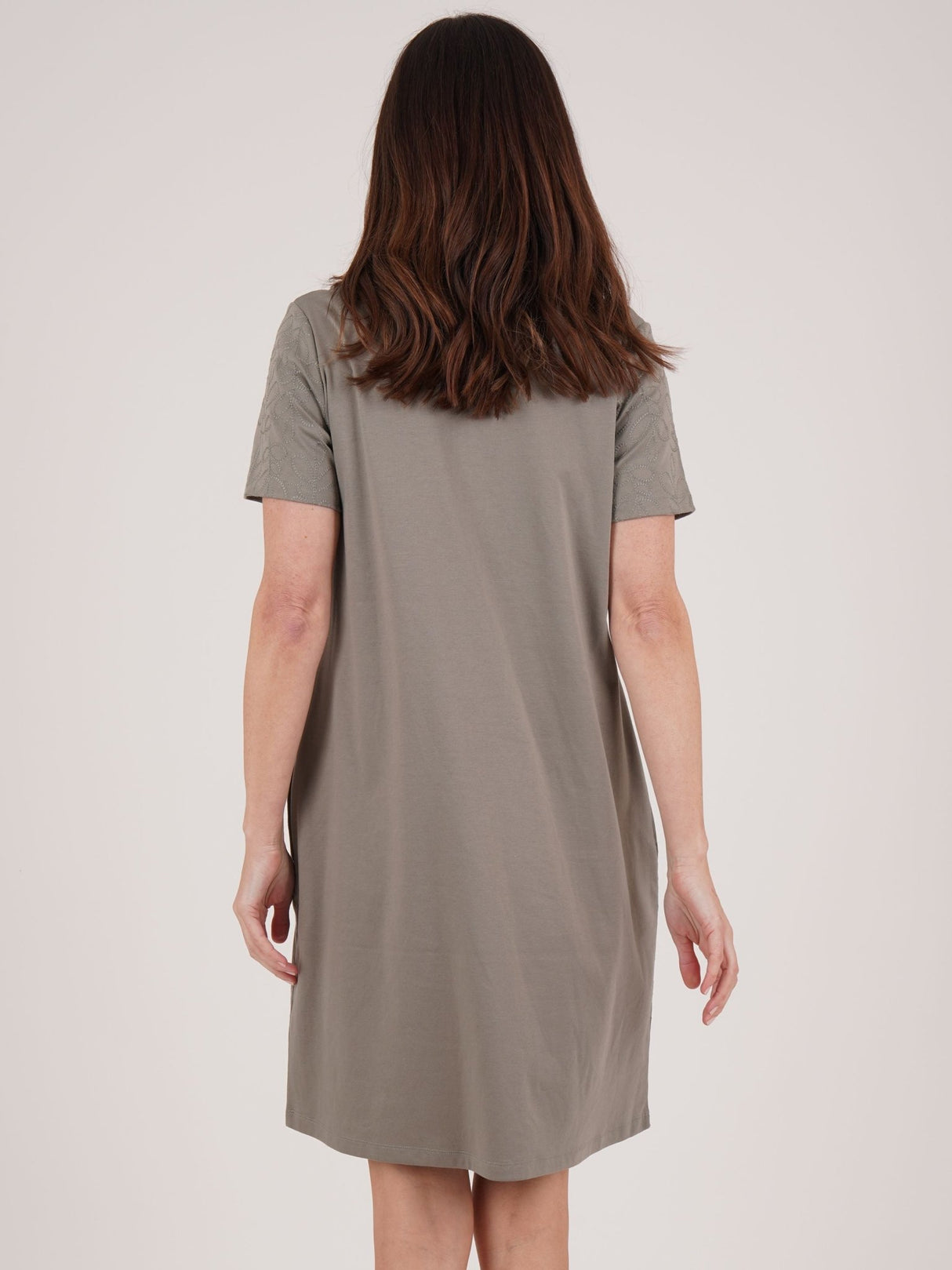 TIGI 10/12 Sage Orla Mod - Eco Leaf Embroidered Dress - T25 - 37E - Old Railway Line Garden Centre