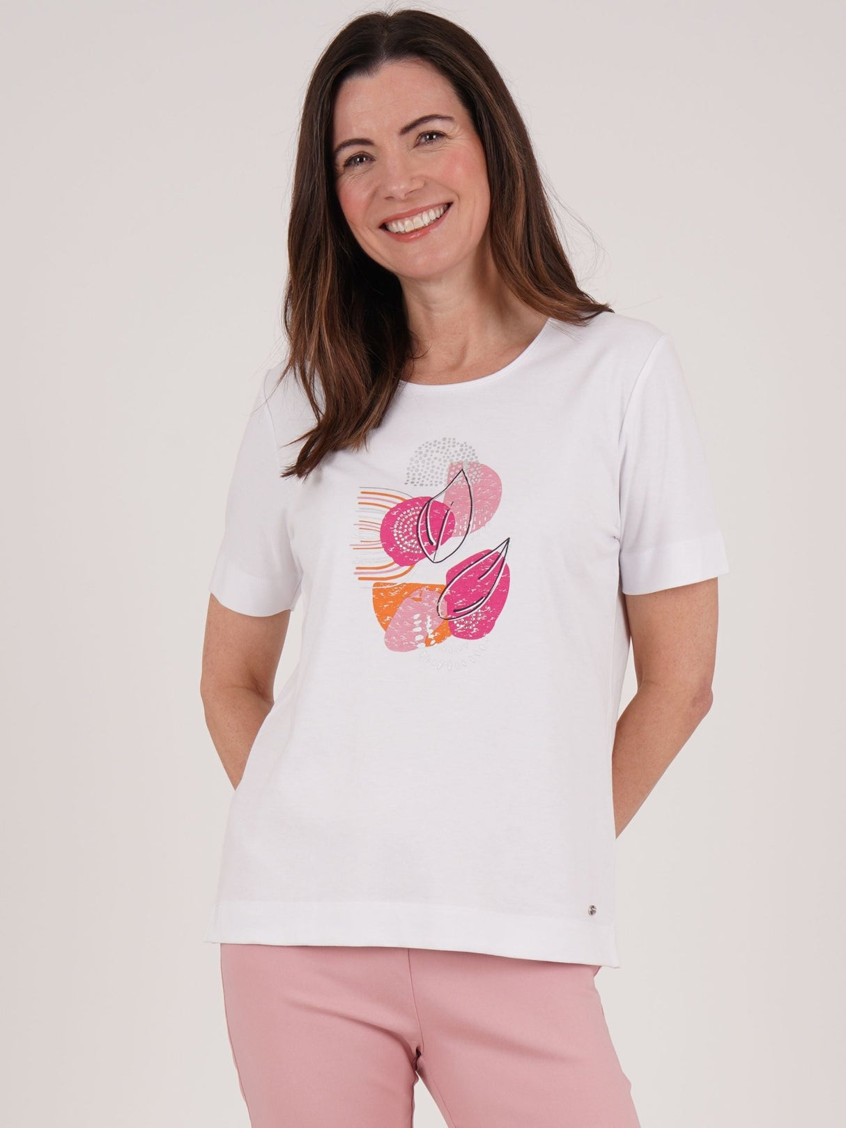 TIGI 10/12 White Modeco Print T-Shirt - T25 - 41D - Old Railway Line Garden Centre